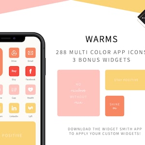 Warms | 288 Multi Color App Icons | 3 Bonus Widget Icons