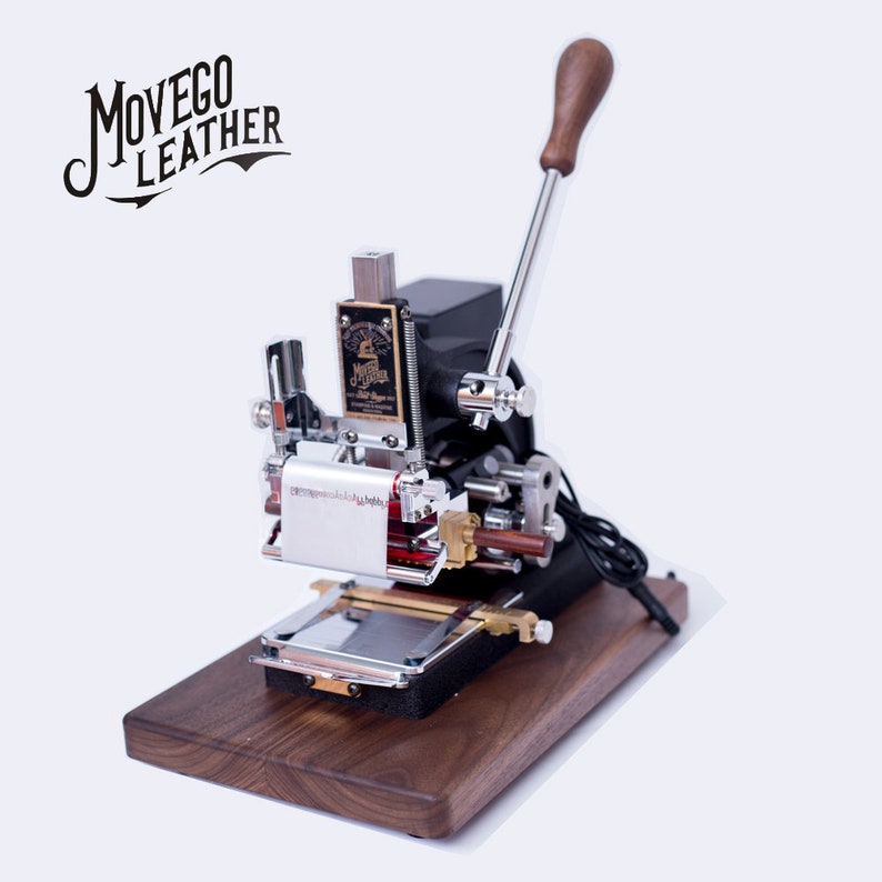 Hot stamping machine MOVEGO LEATHER brand hot stamping Etsy
