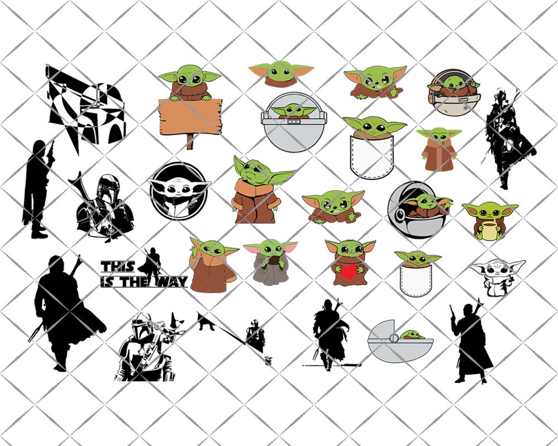 Free Free 216 Baby Yoda Svg Bundle SVG PNG EPS DXF File