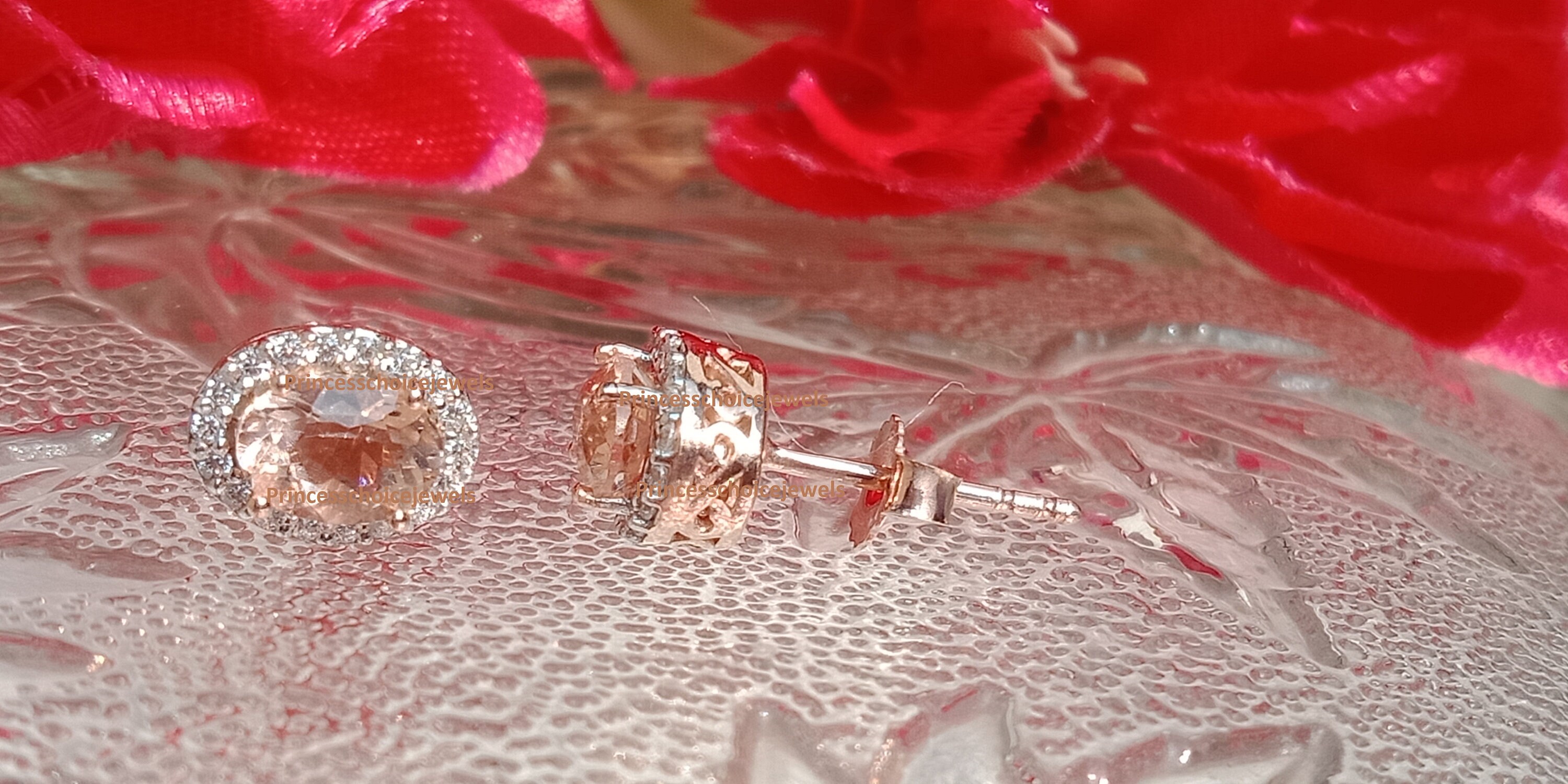 Oval Shaped Stud Earring Push Post Earring Etsy