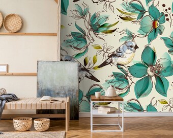 Floral Wallpaper Mural