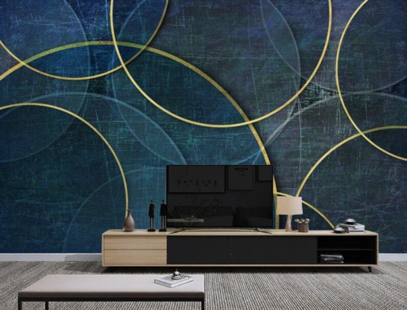 gold-lines-geometric-wallpaper-abstract-art-wall-mural-peel-and-stick
