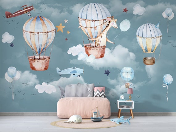 YIMEHDAN Set Di 6 Stampe Su Tela Con Aerei Ad Acquerello | Quadri Colorati Per Cameretta Bambini E Sala Giochi | Dimensioni 20x25 Cm (8x10 Pollici) | Decorazione Parete