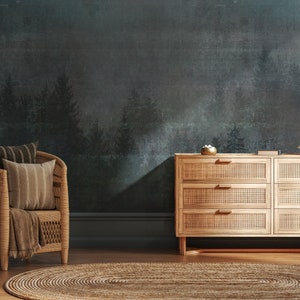 Foggy Forest Wallpaper: Peel and Stick Nature Wall Mural