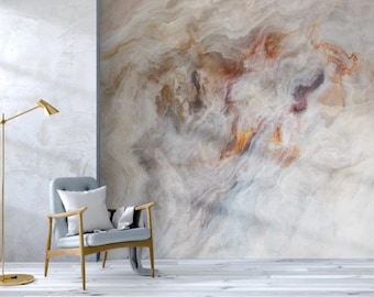 Marble Stone Wallpaper Peel and Stick Removable Wall Mural | Self Adhesive 3D Wallpaper for Living Room, Bedroom Wall Art, Minimalist Marble