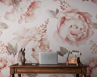 Floral Vintage Wallpaper  Peel and Stick Wall Mural Removable Wallpaper Living Room Decor Style Bedroom  Wall Mural Parrot