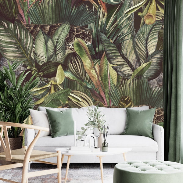 Tropical Wall Mural Etsy