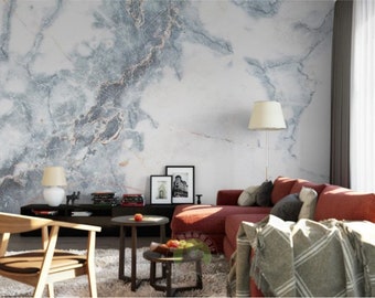 Minimalist Marble Wallpaper Peel and Stick Removable Pattern Wall Mural Self Adhesive Wallpaper Marble Stone Living Room Wall Art