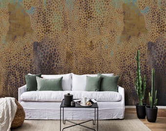 Leopard Pattern Wall Mural Abstract Leopards Design Textured Wallpaper Peel and Stick Removable  Wallpaper Living Room Bedroom Wall Mural