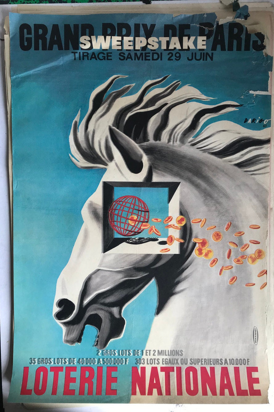 135 Affiches Anciennes Loterie Nationale