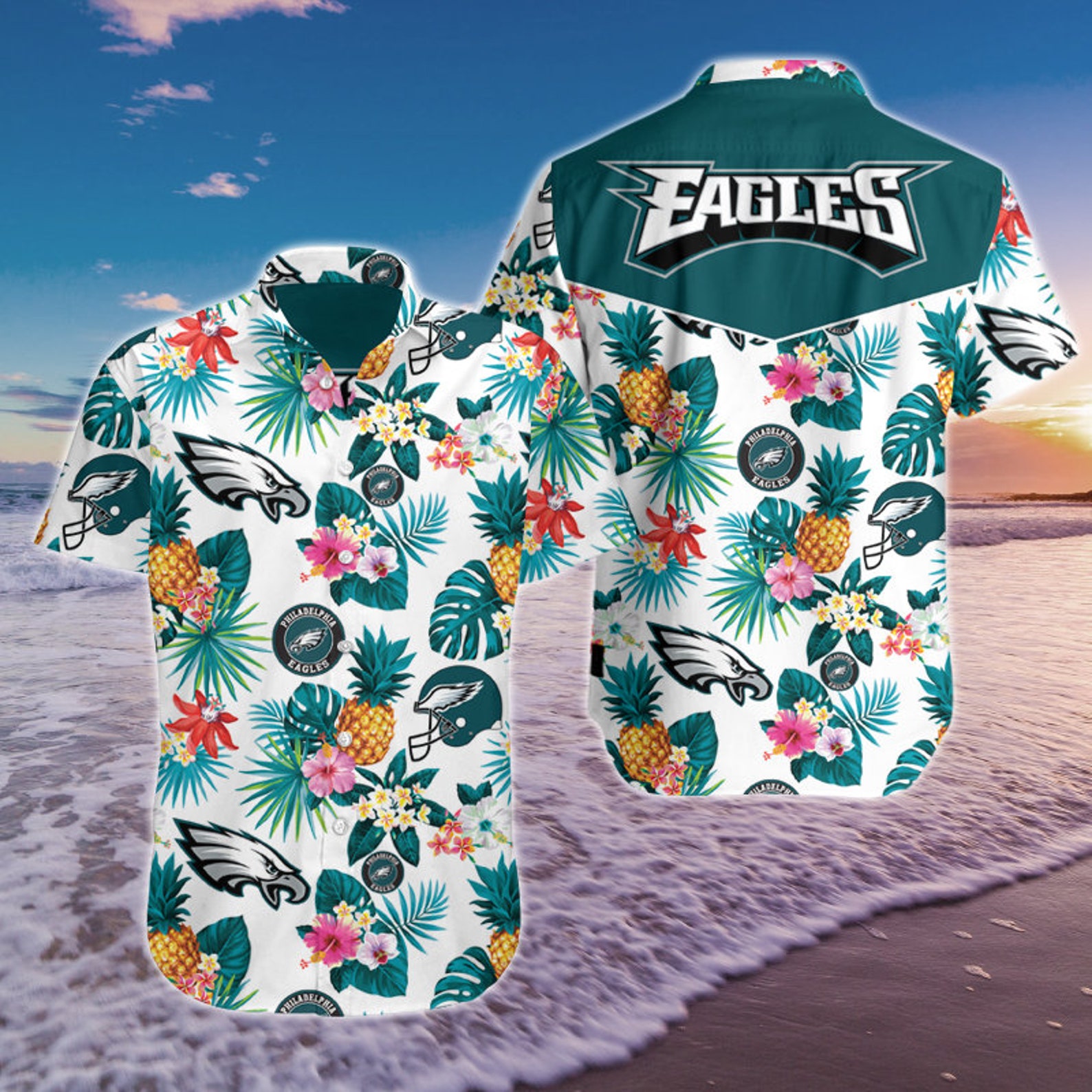 Philadelphia Eagles Hawaiian Shirt Shirt for NFL fans | Etsy