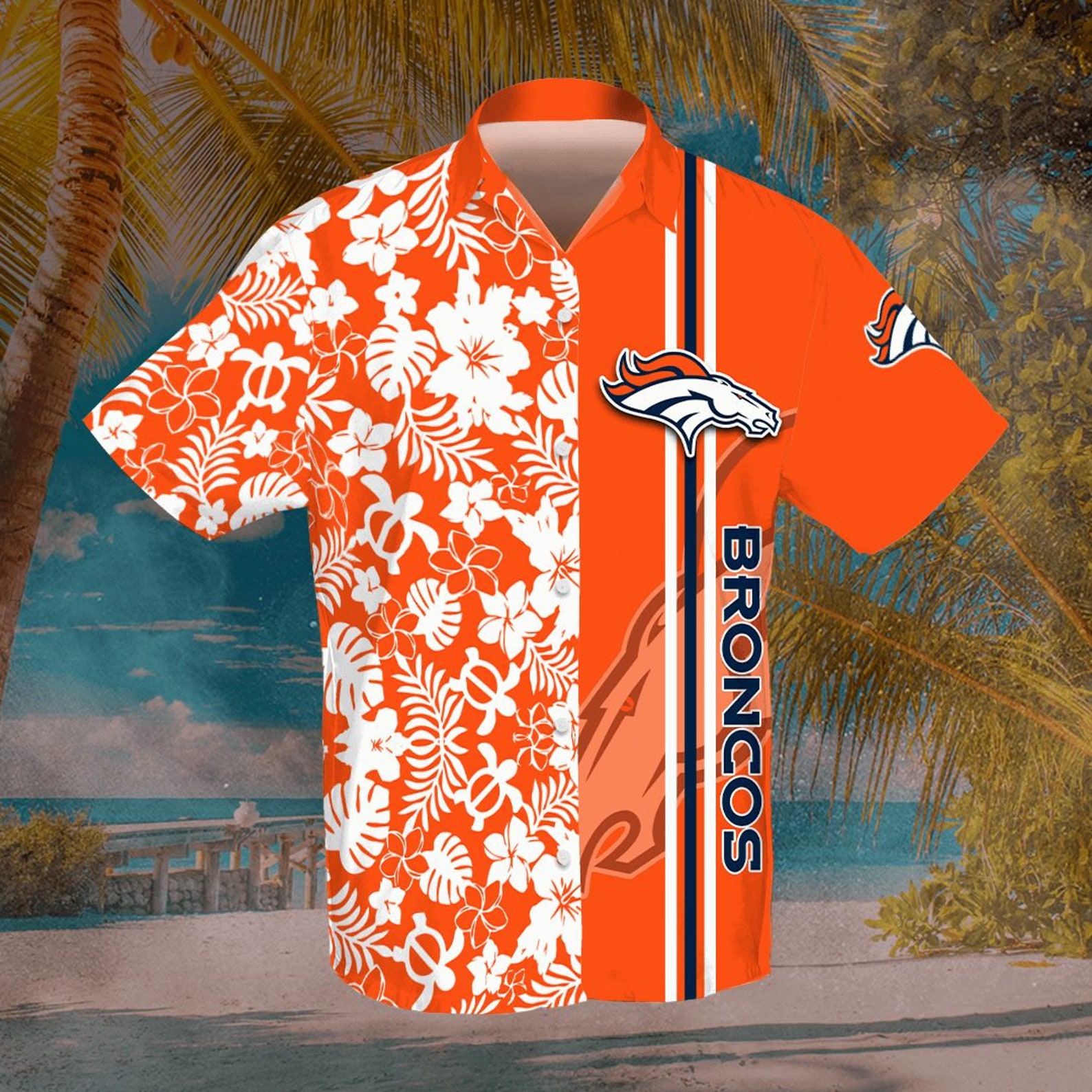 Denver Broncos Hawaiian Shirt Shirt for NFL fans Football | Etsy