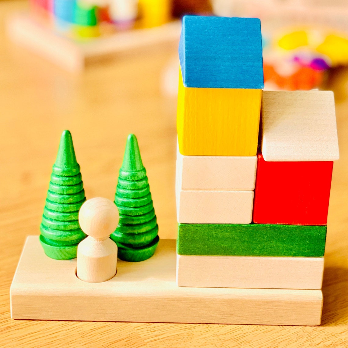 Wooden Christmas House / Wooden Toy Etsy