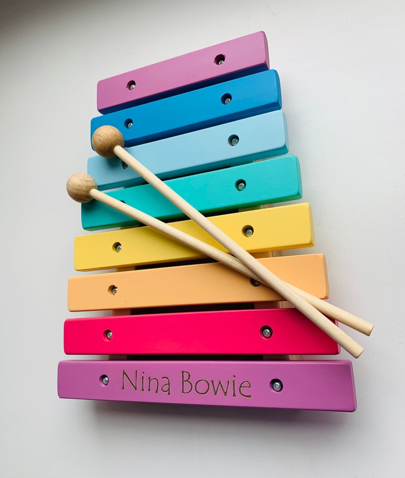 Wooden Xylophone Toy / Personalized Musical Toy / Kids Gift image 7