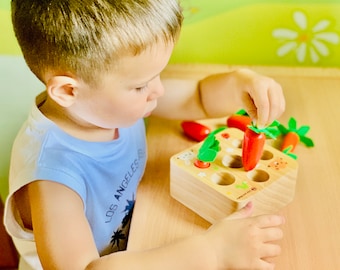 Carrot Sorter Toy / Educational Toy / Montessori Materials