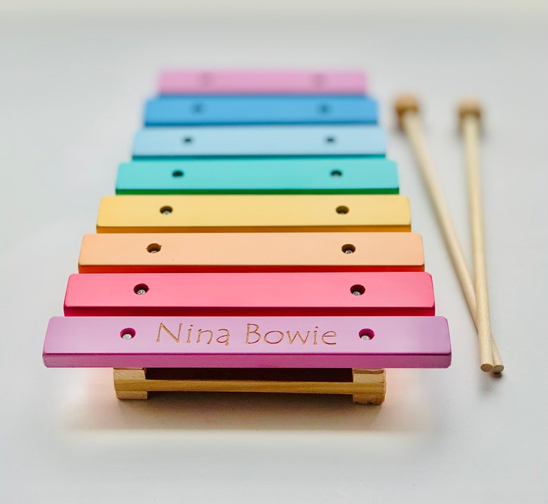 Wooden Xylophone Toy / Personalized Musical Toy / Kids Gift image 1