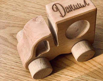 Wooden Toy Little Car, Baby's first toy car, Toy Gift Car