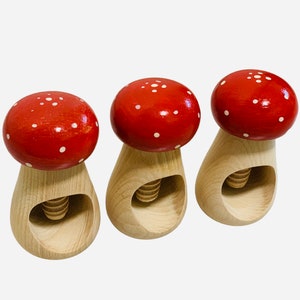 Mushroom With Screw Toy Wooden Educational