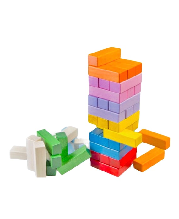 UBERGAMES Wackelturm Aus Hartholz - Large Holzspielset