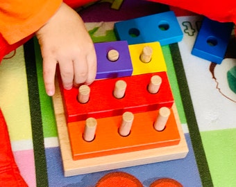 Sort and Stack Shapes, Learning toys, Baby Gift