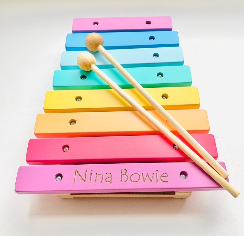 Wooden Xylophone Toy / Personalized Musical Toy / Kids Gift image 2