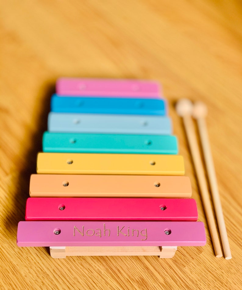Wooden Xylophone Toy / Personalized Musical Toy / Kids Gift image 4