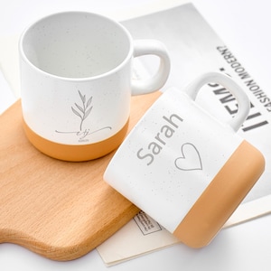 Personalisierte gravierte Keramik Kaffeetasse: Benutzerdefinierte 12,2 Unzen Geschenk