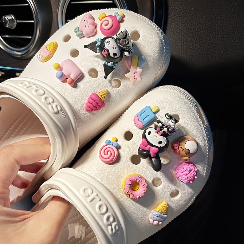 Sanrio Croc Charms Kuromi Croc Charms Sanrio Jibbitz Croc Etsy