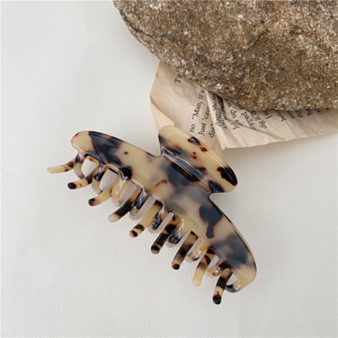 Antique Tortoise Shell Claw Clip Acetate Hair Clip Girlish Etsy
