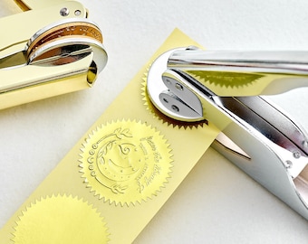 Personalized Book Embosser, From The Library Of Book Stamp, Custom Ex Libris Book Embosser Stamp for Personalized Library Collections, Gifts