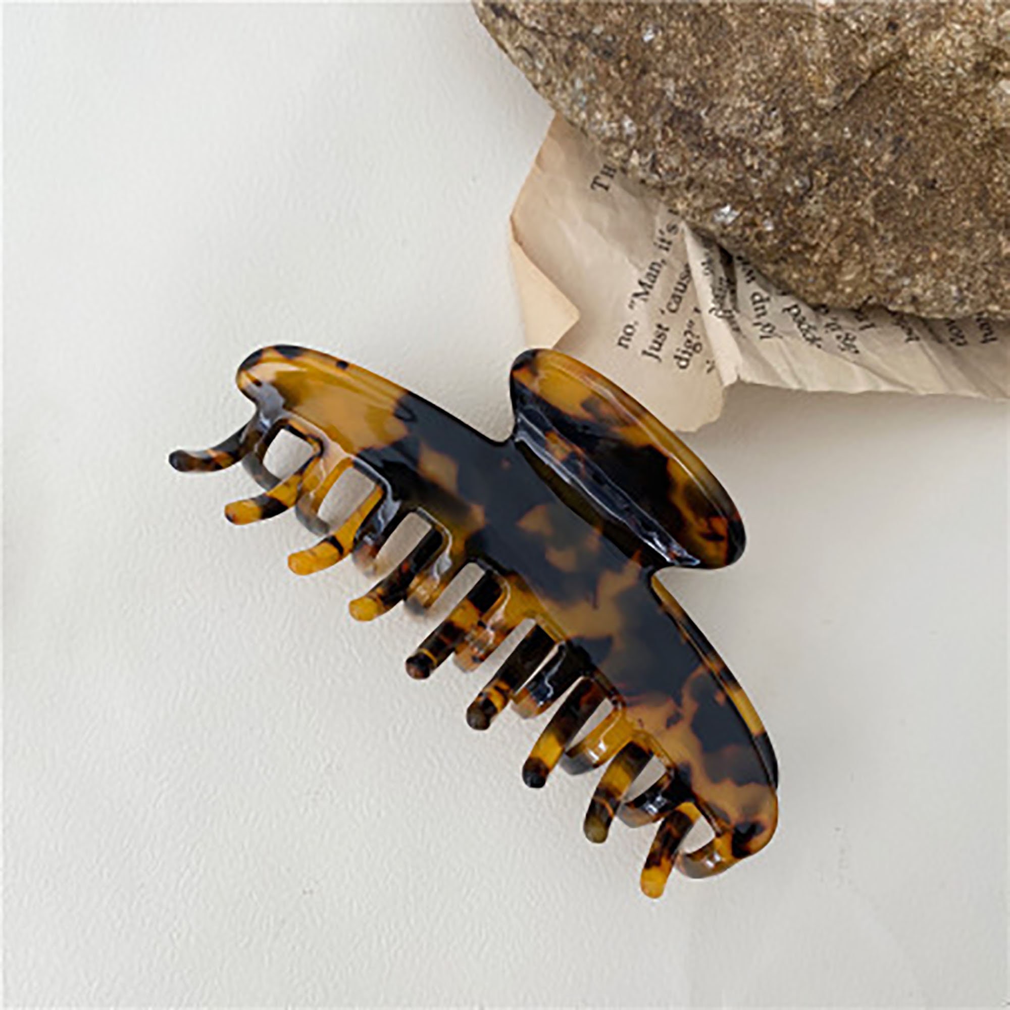 Antique Tortoise Shell Claw Clip Acetate Hair Clip Girlish Etsy