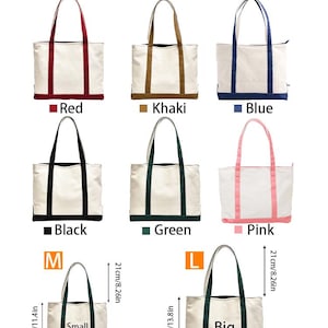 Bolsa de tela personalizada, bolsa de lona, bolsa con texto personalizado, regalo de despedida de soltera, bolsa de playa, nombre bordado, bolsa de regalo para damas de honor, logotipo personalizado imagen 5