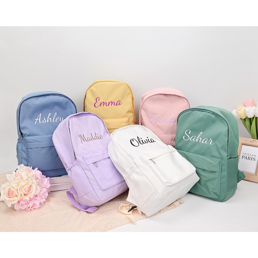 Personalized Embroidered School Bags for Kids, Toddler Backpack, Back