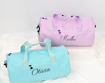 Personalized Waterproof Duffle Bag: Kids Dance, Travel, Overnight Bag