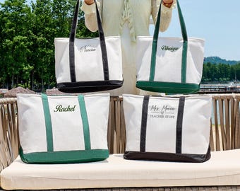 Custom Canvas Tote Bag, Personalised tote bag, name tote bag, bridesmaid gift bag, Embroidered with initials custom tote,  Custom logo