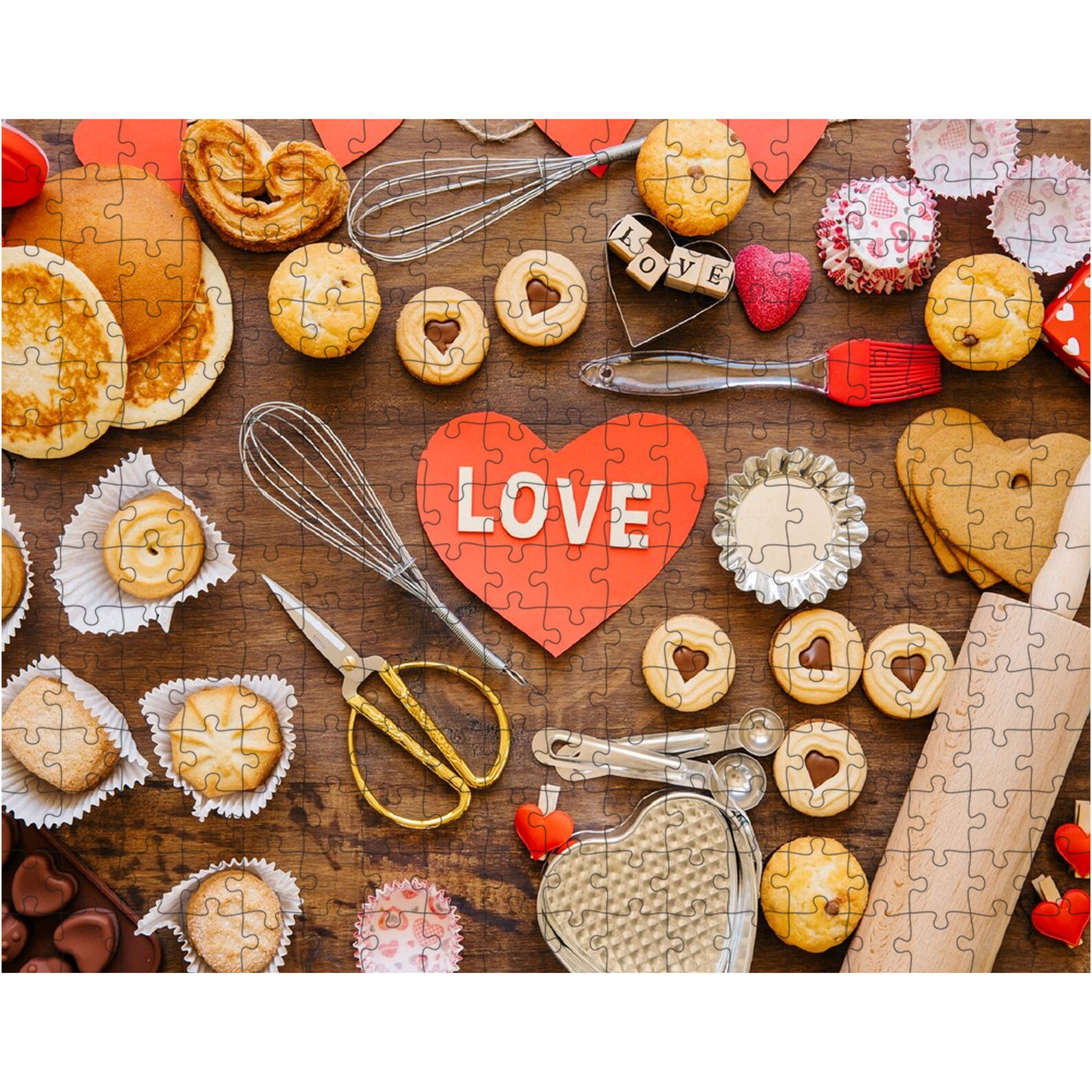 Love Cake Puzzle Valentine's Day Gifts Puzzle for Baking Etsy