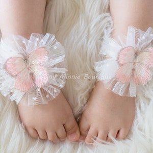 Butterfly Barefoot Sandals Baby, Fairy Baby sandals, Butterfly Baby shoes, Sitter Barefoot Sandals, Butterfly Photo Prop, Fairy Baby Shoes