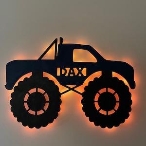 Personalized Monster Truck With Lights or With Out