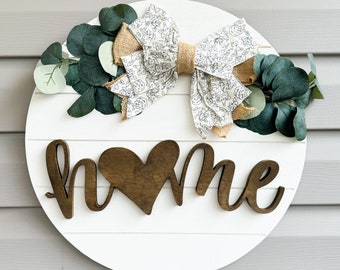 Home with Heart Door Hanger