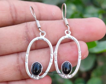 Black Onyx Earrings, Handmade Earrings, Natural Black Onyx Earrings, Multi Gemstone Earrings, Handmade Earrings, Christmas Gifts
