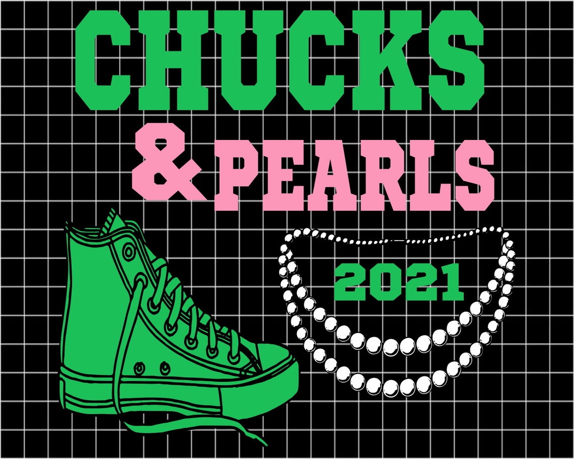 Chucks and Pearls SVG SVG Chucks Pearls Converse png eps Etsy