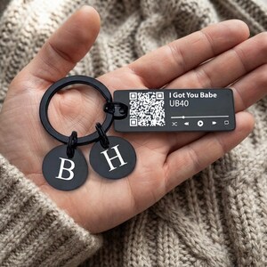 Personalised Keyring - Music QR Code