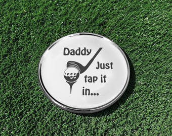Golf Ball Marker, Silver Metal Golf Accessory