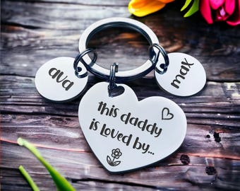 Personalised Heart Keychain, Custom Polished Silver Keyring