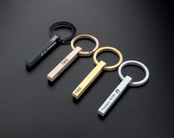 60th Birthday Personalised Keyring Bar
