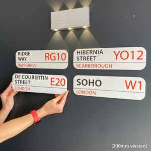 Personalised Street Address Signs, Dads Man Cave, London Borough Street Names