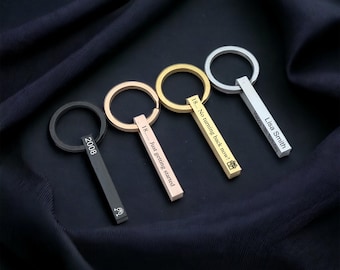 18th Birthday Personalised Keyring Bar