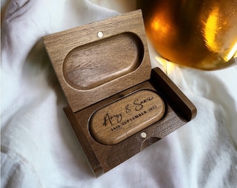 Personalised Wooden USB Drive, Laser Engraved With Up To 64GB Storage