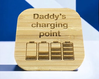 Personalised Wireless Phone Charger, For Apple iPhones and Android Compatible.