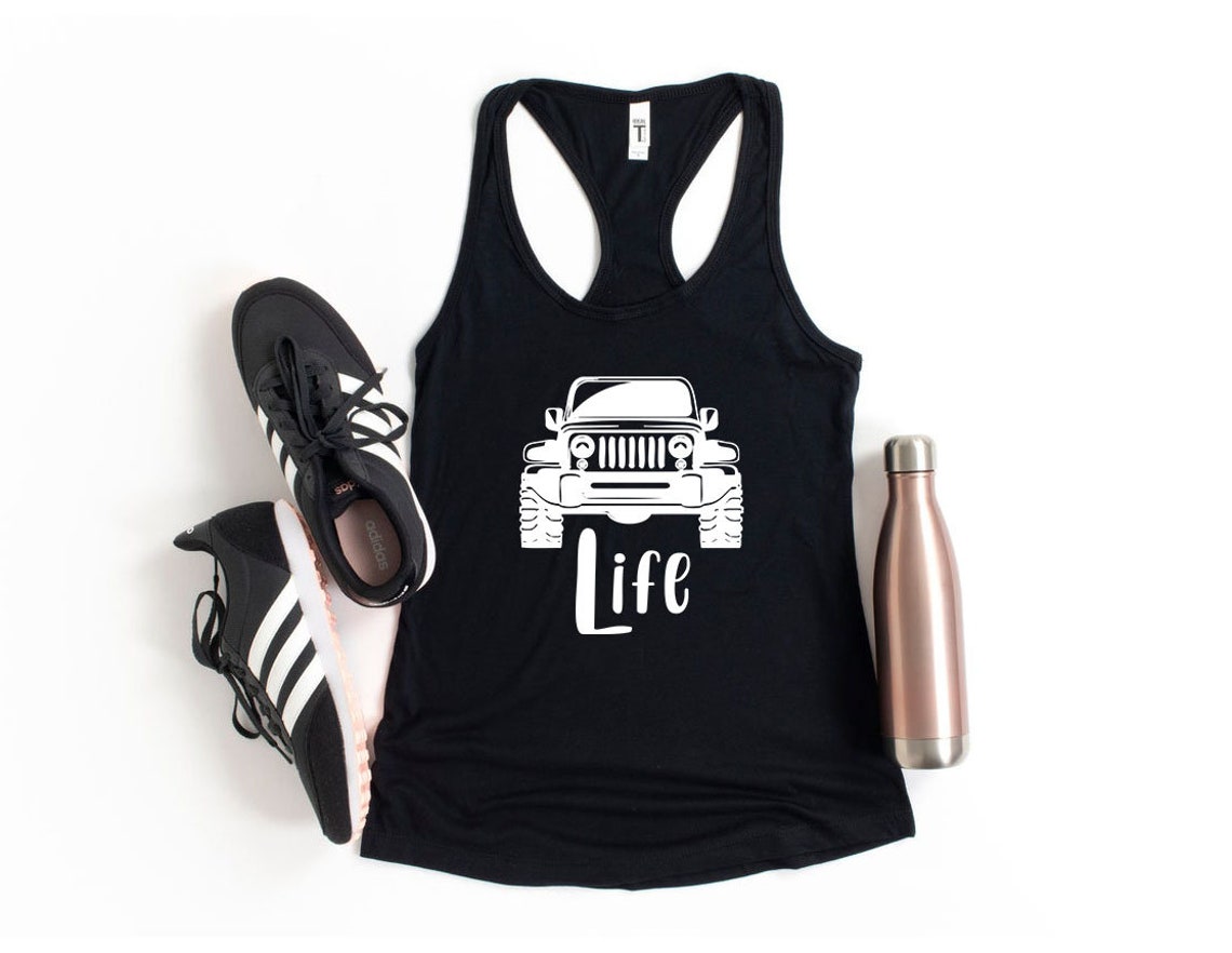 Jeep life Women's Racerback Tank Jeep tank top jeep Etsy